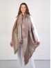 Asymmetrical Abstract Patterned Scarf 